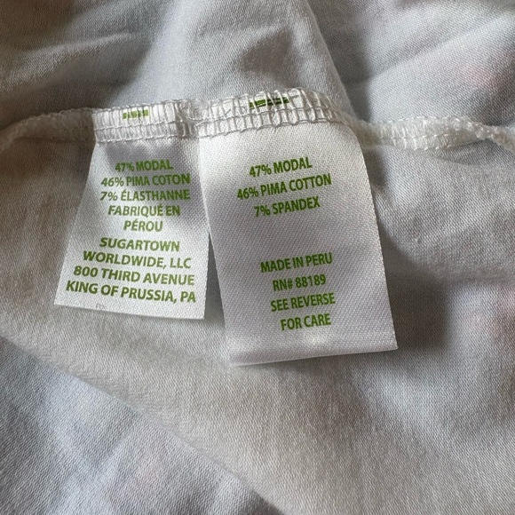 Lilly Pulitzer Sailboat Long Sleeve Tee Blue White Split Hem Nautical Size M - Picture 7 of 7